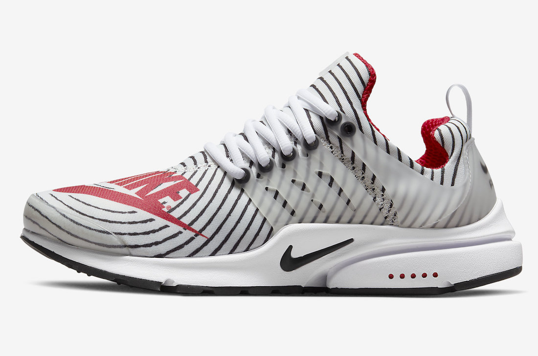 Nike Air Presto White Black Red CT3550-101 Release Date