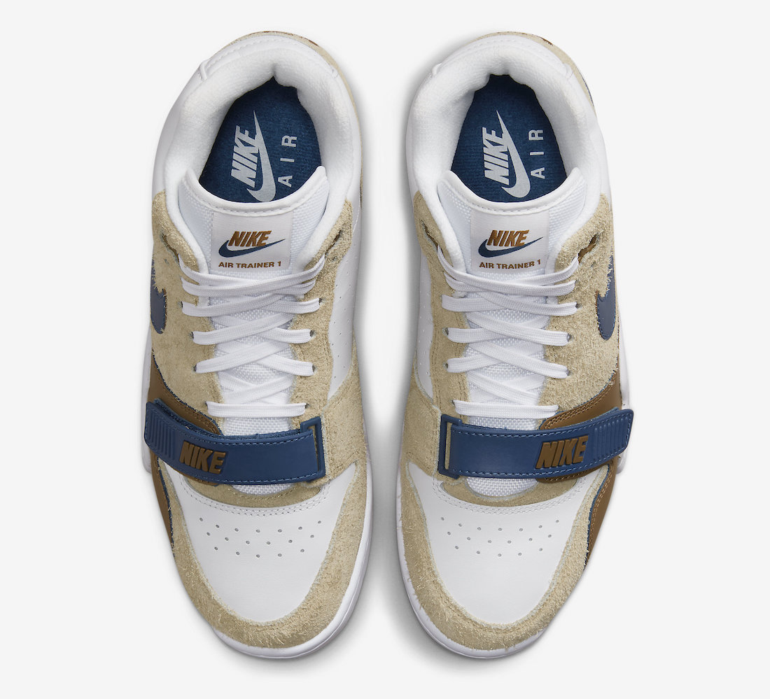 Nike Air Trainer 1 Limestone Valerian Blue Ale Brown White DM0522-200 Release Date