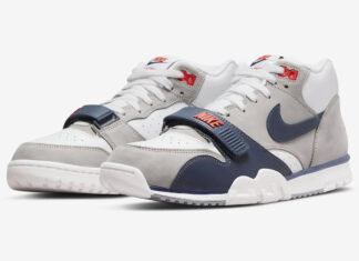 耐克Air Trainer 1 “Midnight Navy “的官方照片