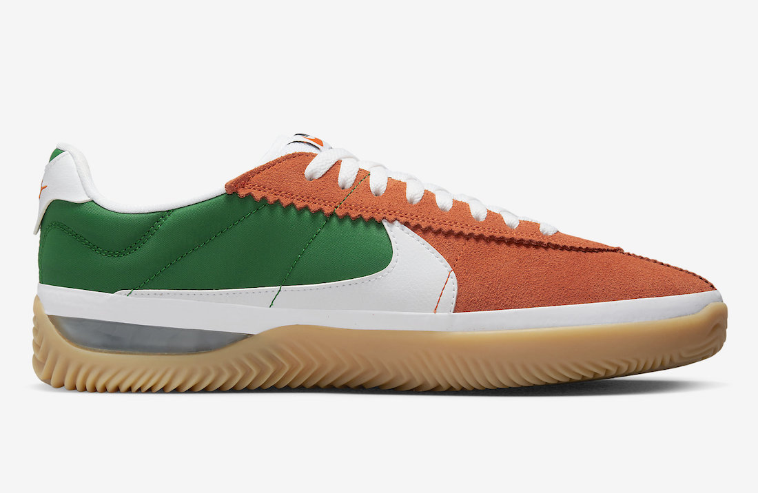 Nike BRSB Orange Green Gum DH9227-800 Release Date