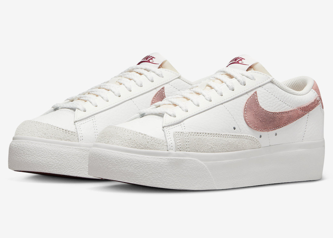 Nike Blazer Low Platform White Pink DX8947-100 Release Date