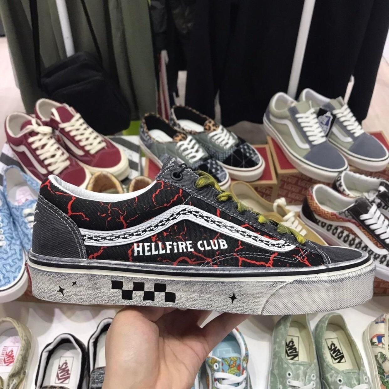 Stranger Things Vans Old Skool Hellfire Club Release Date