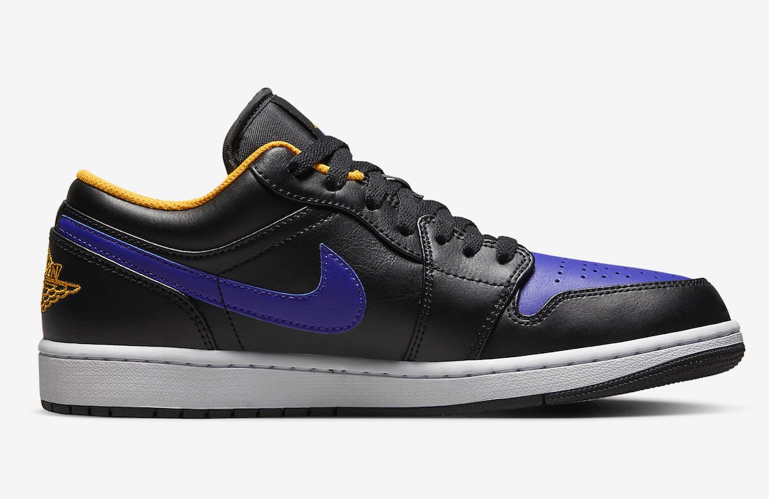 Air Jordan 1 Low Black Dark Concord Taxi 553558-075 Release Date