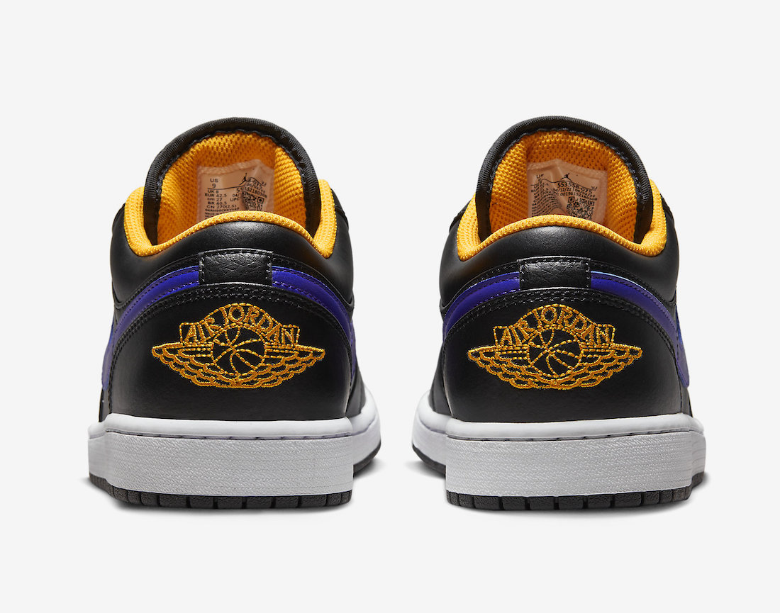 Air Jordan 1 Low Black Dark Concord Taxi 553558-075 Release Date