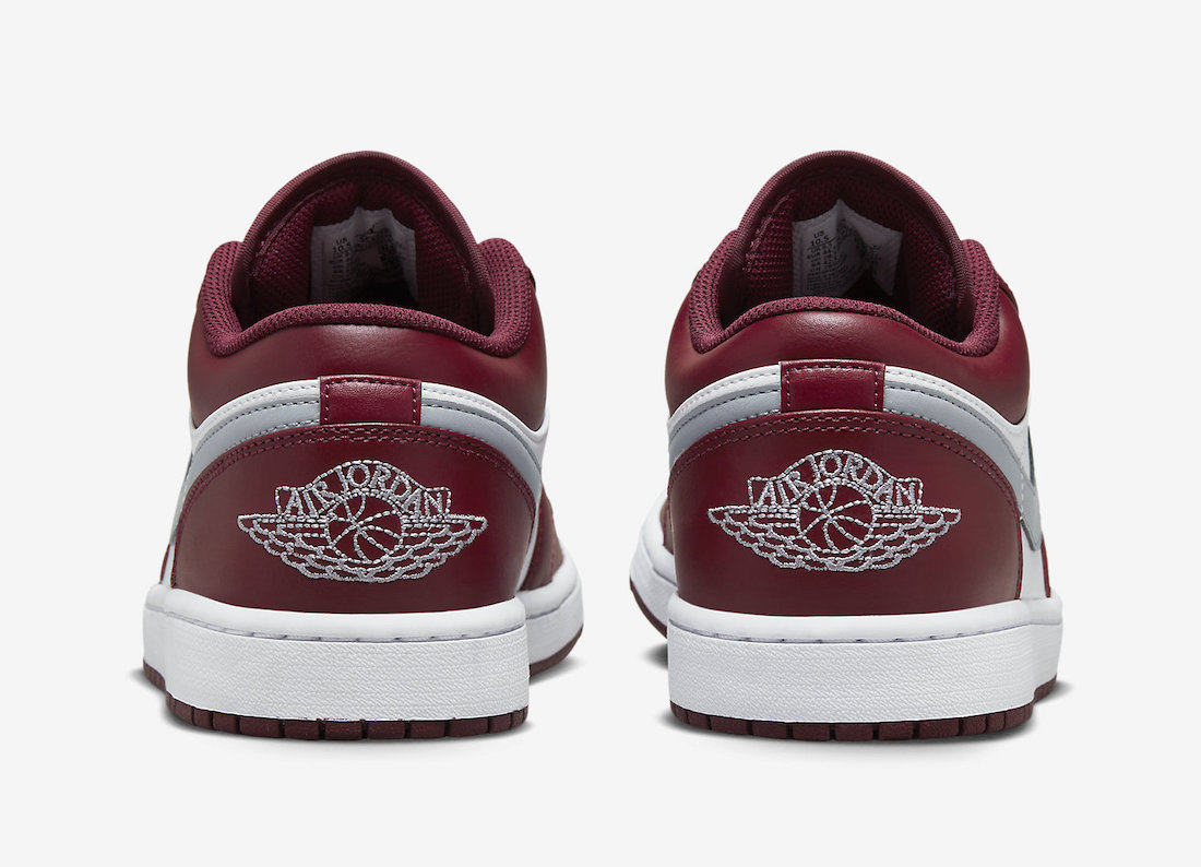 Air Jordan 1 Low Bordeaux 553558-615 Release Date