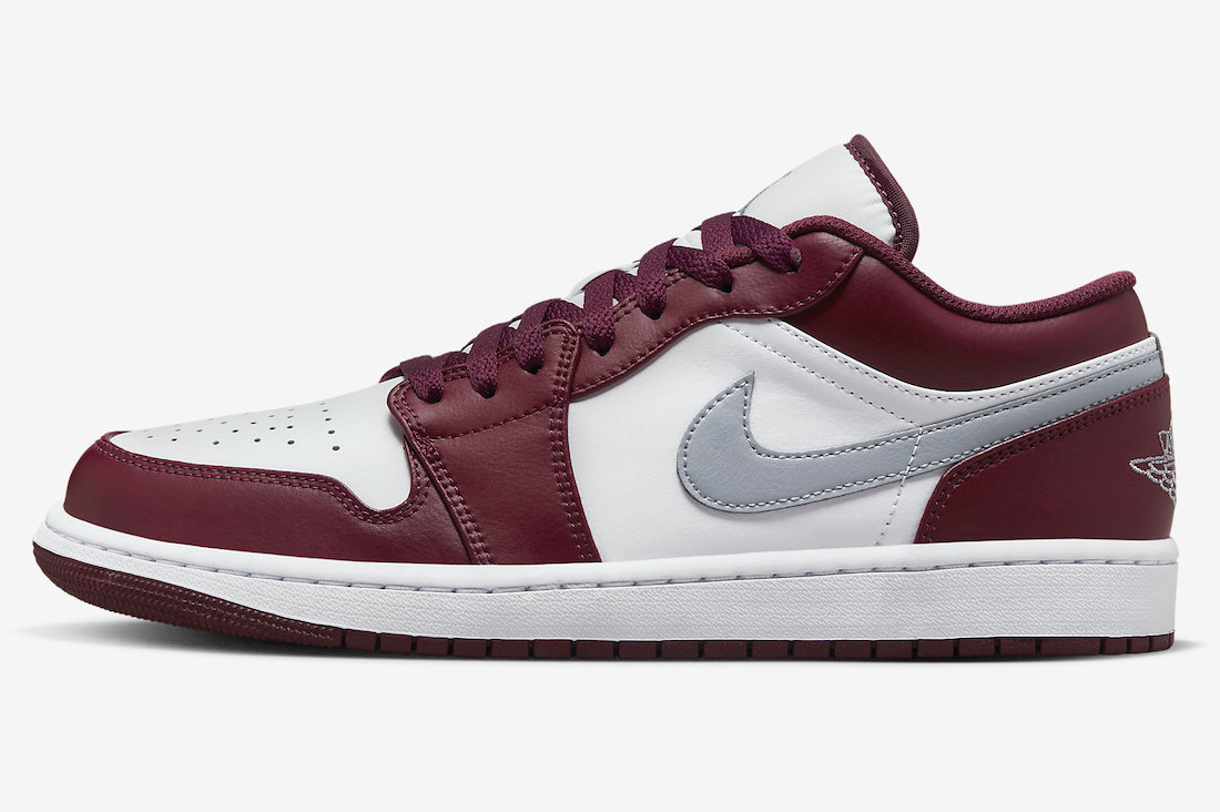 Air Jordan 1 Low Bordeaux 553558-615 Release Date