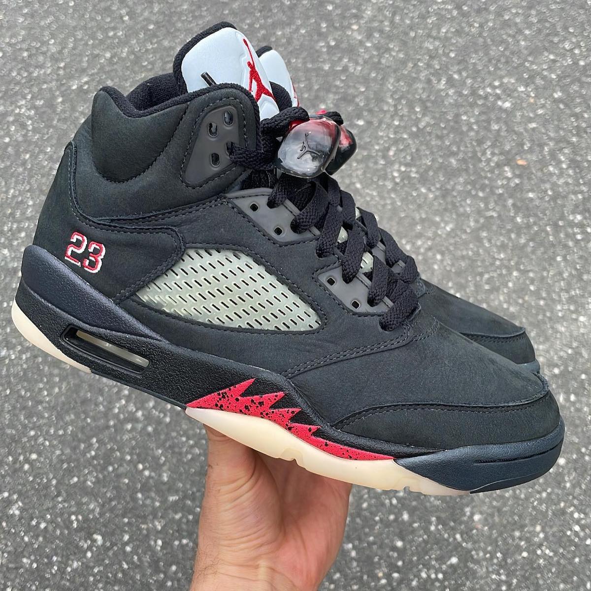 Air Jordan 5 Gore-Tex Off-Noir Fire Red Black Muslin DR0092-001 Release Date