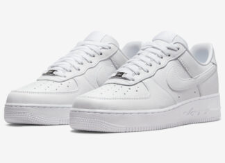 Drake的NOCTA x Nike Air Force 1 Low “Certified Lover Boy “的官方照片。