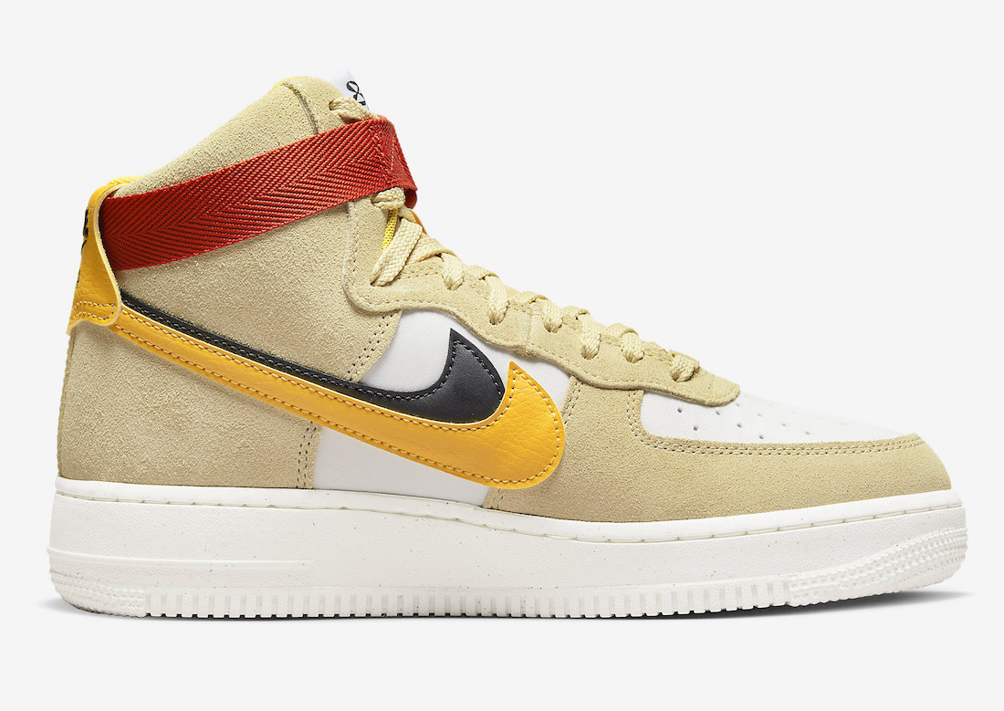 Nike Air Force 1 High 82 Sesame Yellow Ochre DO9460-200 Release Date