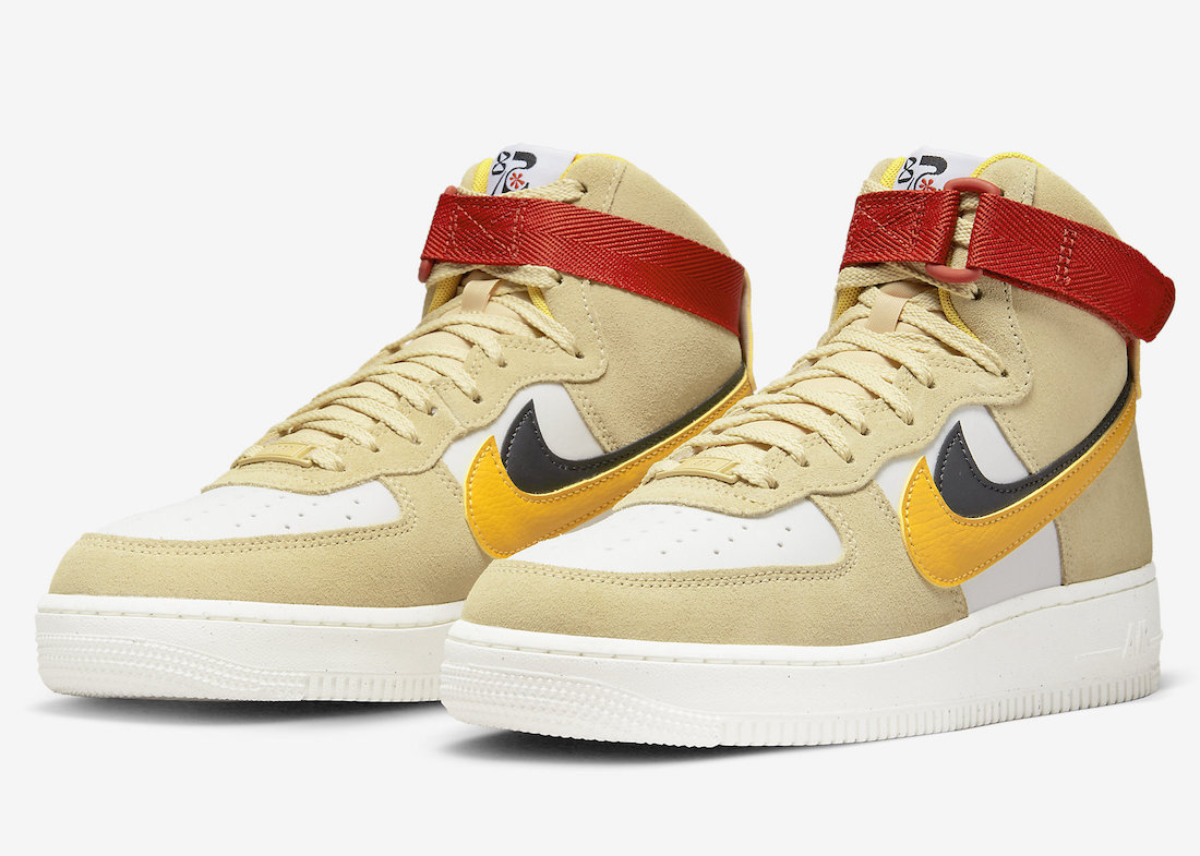 Nike Air Force 1 High 82 Sesame Yellow Ochre DO9460-200 Release Date