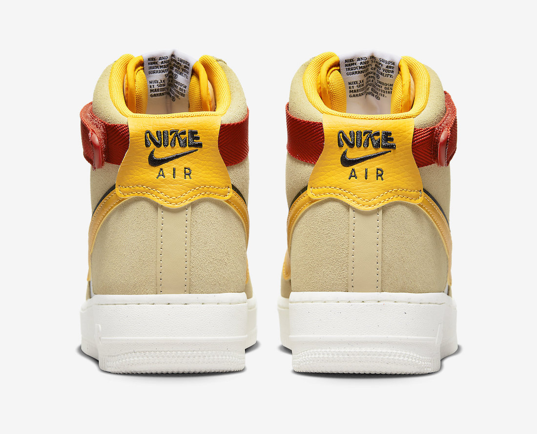 Nike Air Force 1 High 82 Sesame Yellow Ochre DO9460-200 Release Date