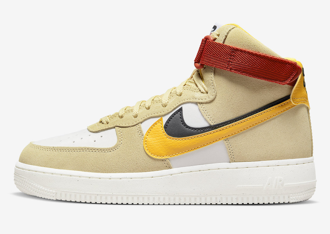 Nike Air Force 1 High 82 Sesame Yellow Ochre DO9460-200 Release Date