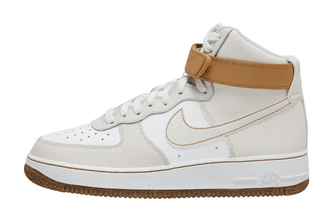 Nike Air Force 1 High Inspected By Swoosh Phantom White Elemental Gold DX4980-001 Release Date