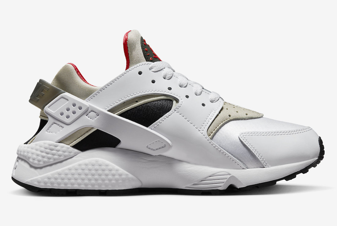 Nike Air Huarache White Black Red DV6018-100 Release Date