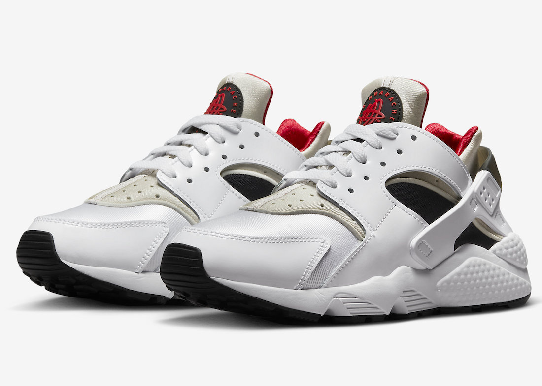 Nike Air Huarache White Black Red DV6018-100 Release Date