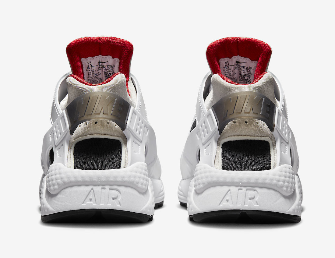 Nike Air Huarache White Black Red DV6018-100 Release Date