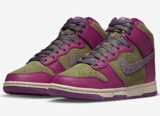 耐克Dunk High “Dynamic Berry “的官方照片