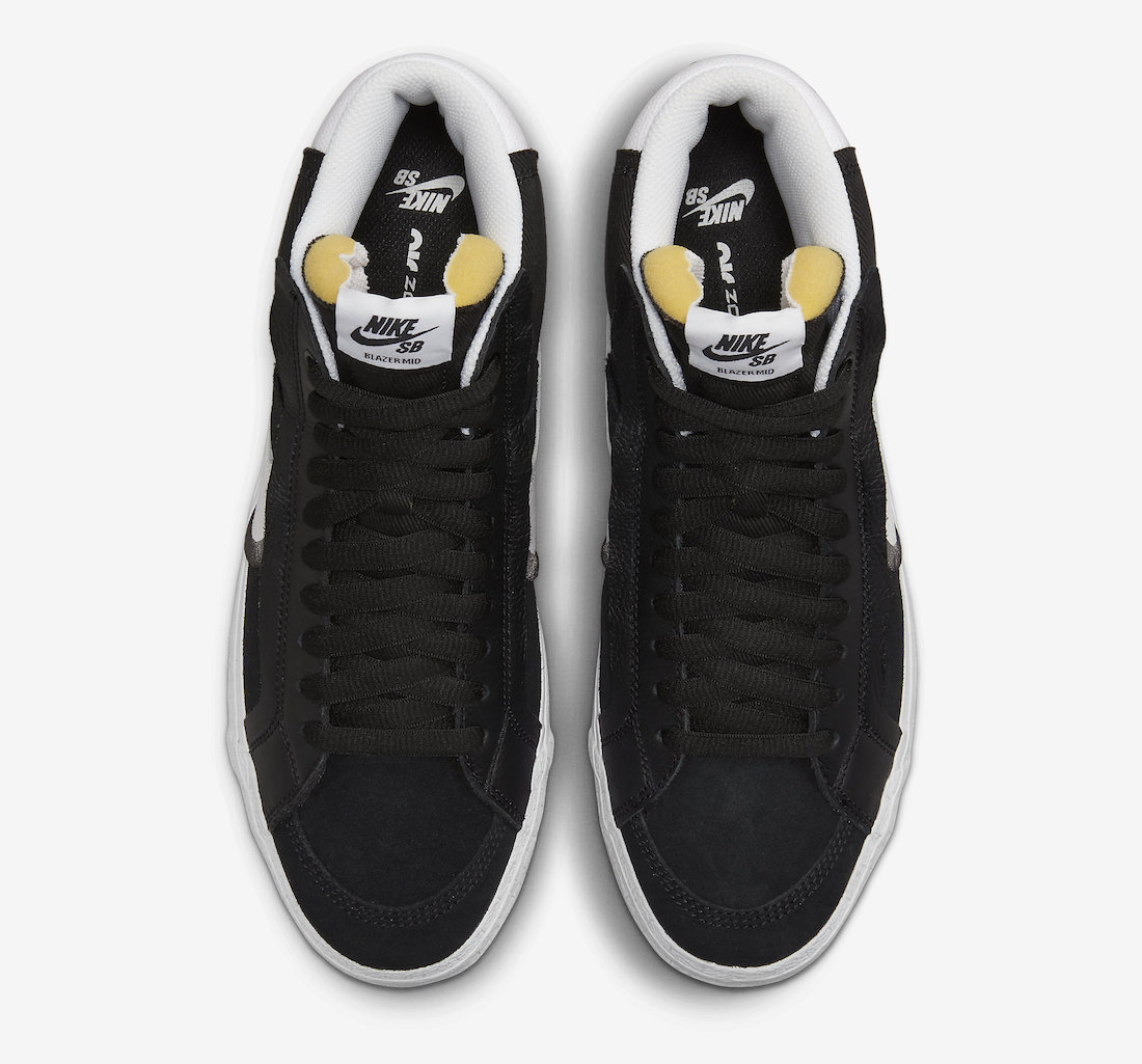 Nike SB Blazer Mid Black White DR9144-001 Release Date