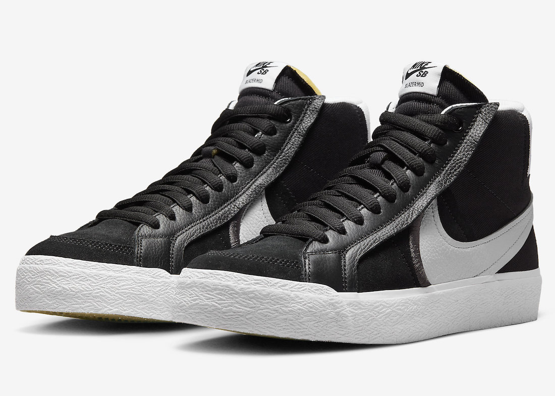 Nike SB Blazer Mid Black White DR9144-001 Release Date