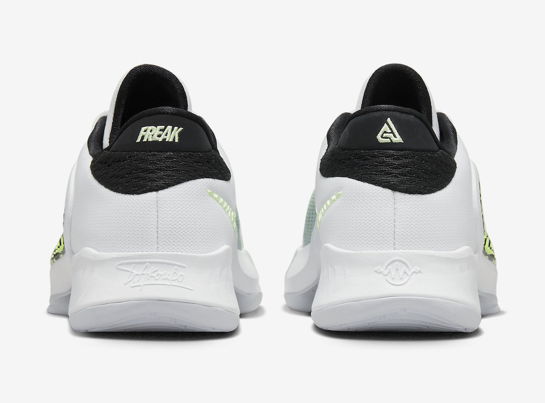 Nike Zoom Freak 4 White Black Barely Volt GS DQ0553-100 Release Date