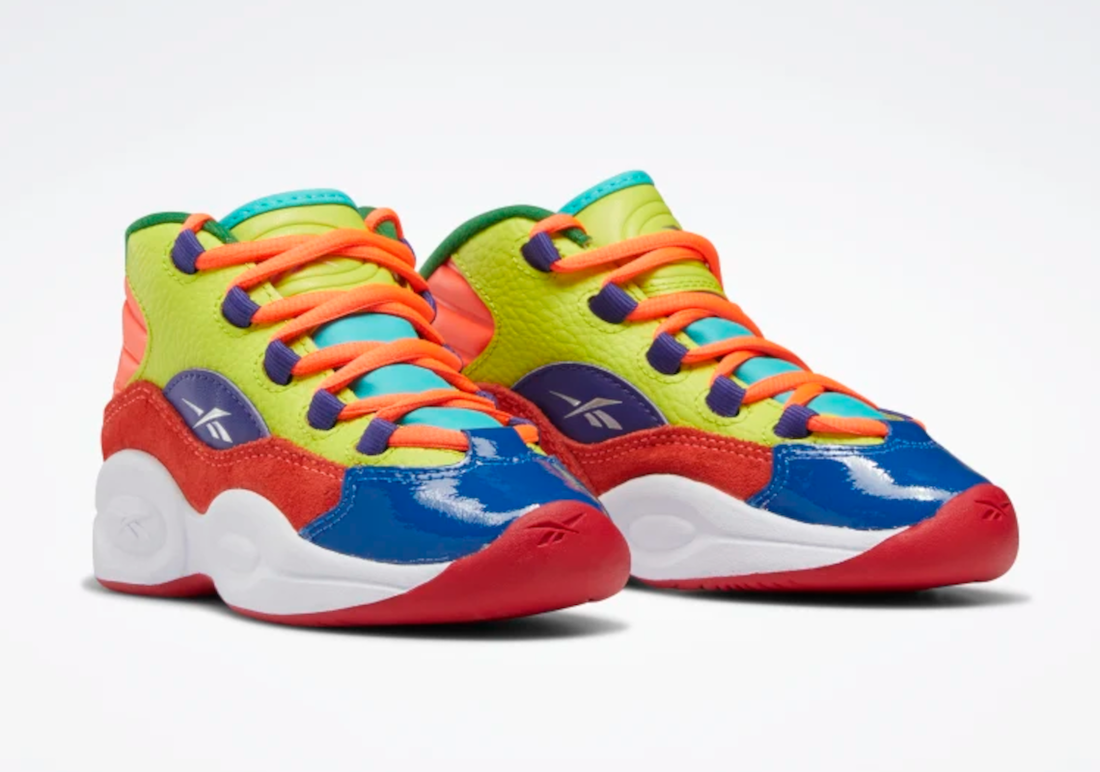 Reebok Question Mid PS Orange Flare Acid Yellow Bold Purple HP3014 Release Date