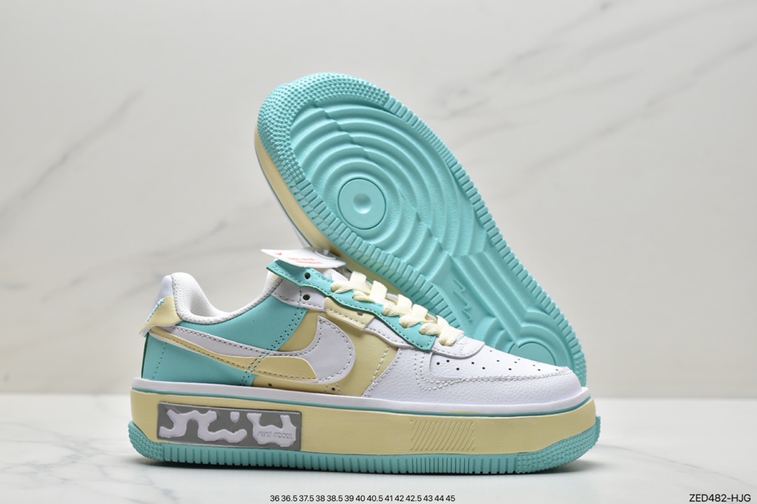 板鞋, Nike Air Force 1 Low, Nike Air Force 1, Nike Air, NIKE, EVA, Air Force 1 Low, Air Force 1 - 耐克Nike Air Force 1 Low Fur-Lined Shadow 马卡龙 灰褐色百搭板鞋