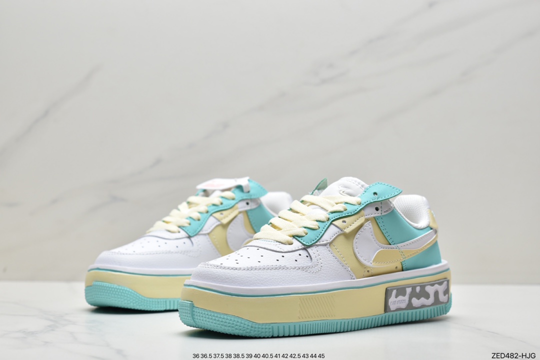 板鞋, Nike Air Force 1 Low, Nike Air Force 1, Nike Air, NIKE, EVA, Air Force 1 Low, Air Force 1 - 耐克Nike Air Force 1 Low Fur-Lined Shadow 马卡龙 灰褐色百搭板鞋