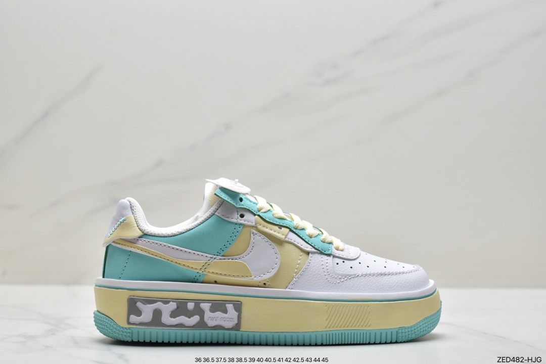 耐克Nike Air Force 1 Low Fur-Lined Shadow 马卡龙 灰褐色百搭板鞋