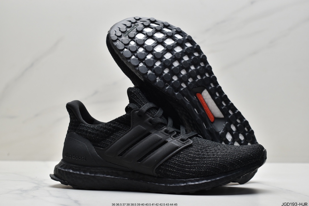 跑鞋, Ultra Boost, Triple Black, Boost, Black, Adidas Ultra Boost, Adidas - 阿迪达斯 Adidas Ultra Boost Triple Black UB4.0爆米花减震跑鞋 全黑 货号：BB6171