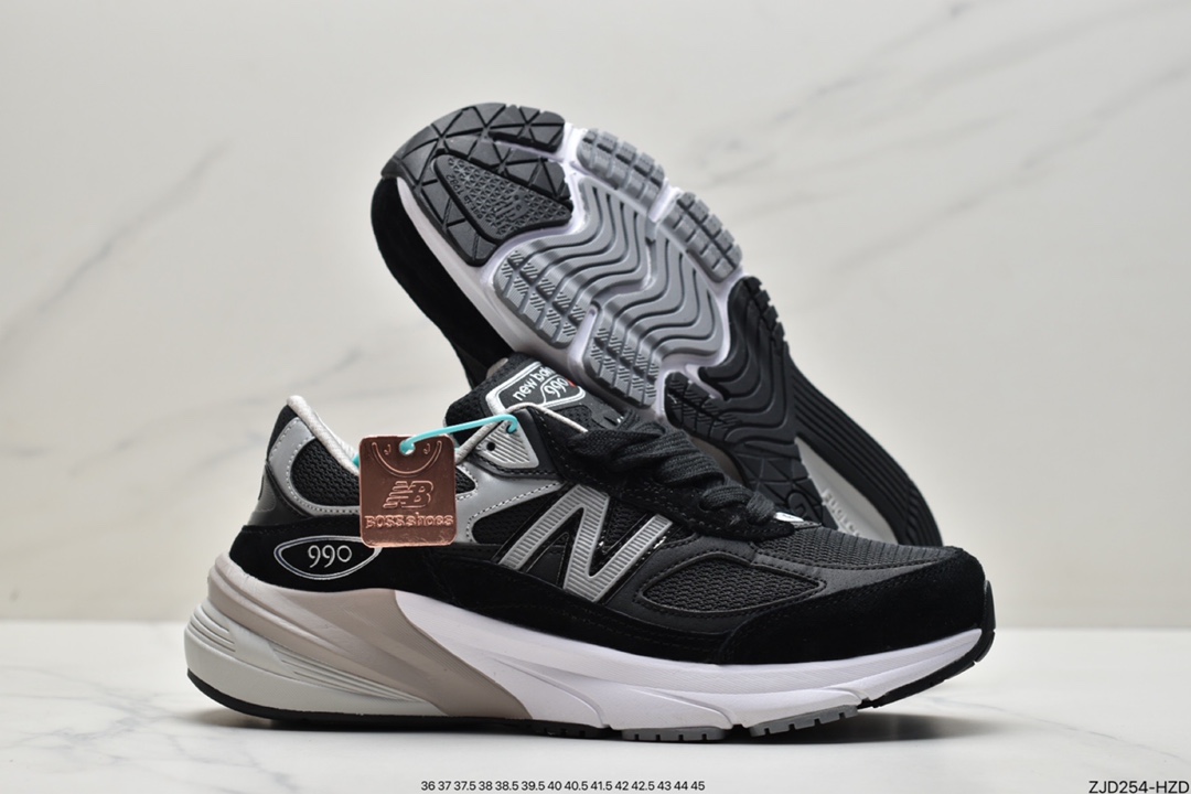 跑步鞋, 老爹鞋, 美产, 新百伦, New Balance in USA M990, New Balance - 新百伦New Balance in USA M990V6系列美产老爹鞋跑步鞋“黑泥灰银3M”