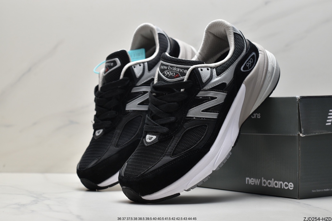 跑步鞋, 老爹鞋, 美产, 新百伦, New Balance in USA M990, New Balance - 新百伦New Balance in USA M990V6系列美产老爹鞋跑步鞋“黑泥灰银3M”