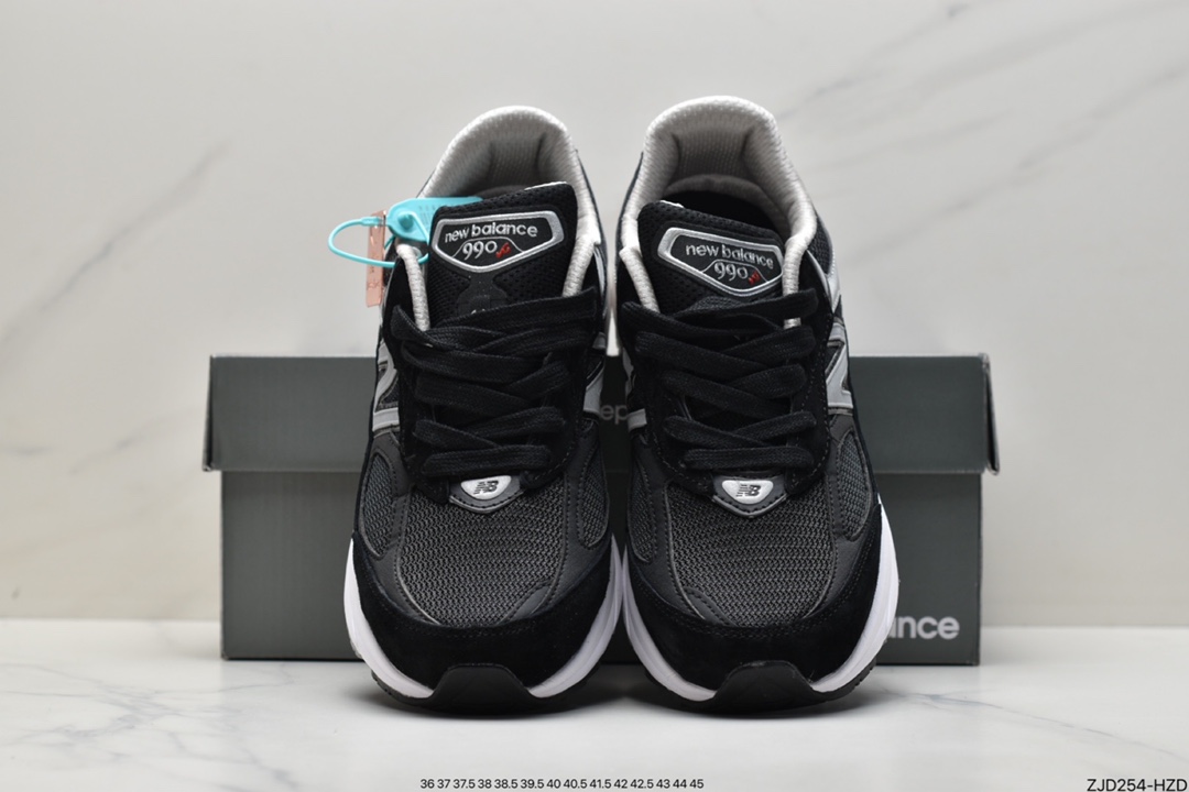 跑步鞋, 老爹鞋, 美产, 新百伦, New Balance in USA M990, New Balance - 新百伦New Balance in USA M990V6系列美产老爹鞋跑步鞋“黑泥灰银3M”