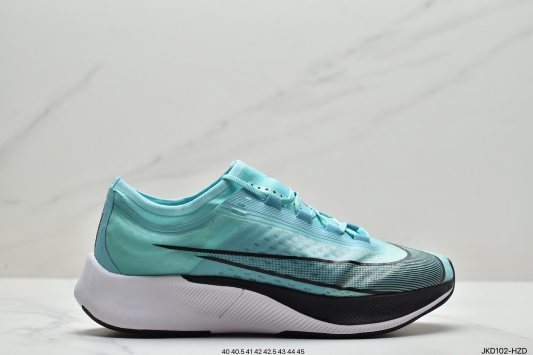 贾卡, 登月, Zoom Air, Zoom, Nike Zoom Fly 3, Nike Zoom Fly, NIKE, Fly 3 - 耐克Nike ZOOM FLY 3 登月贾卡网面透气跑鞋 货号AT8240