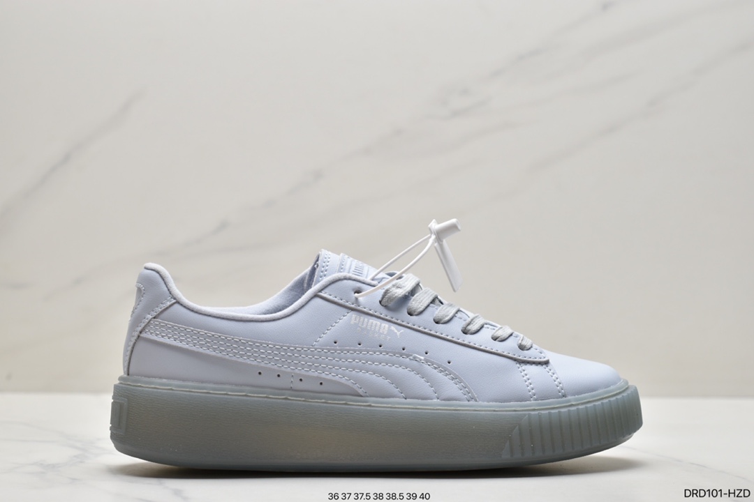 板鞋, Puma, PLATFORM, Basket - 彪马Puma Basket Platform 蕾哈‮二娜‬代 休‮松闲‬糕鞋 板鞋