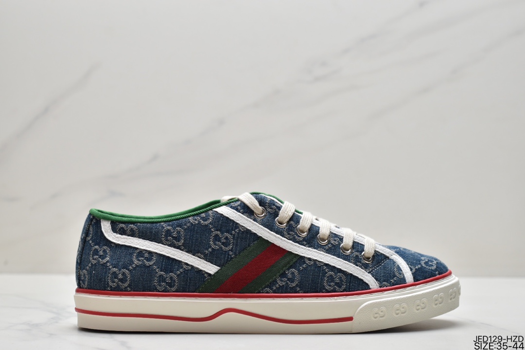 运动板鞋, 板鞋, 古驰, Gucci - GUCCI古驰 Tennis 1977 Print Sneaker帆布印花复古休闲运动板鞋