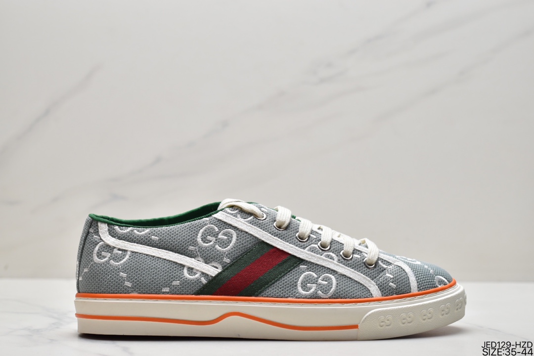 运动板鞋, 板鞋, 古驰, Gucci - GUCCI古驰 Tennis 1977 Print Sneaker帆布印花复古休闲运动板鞋