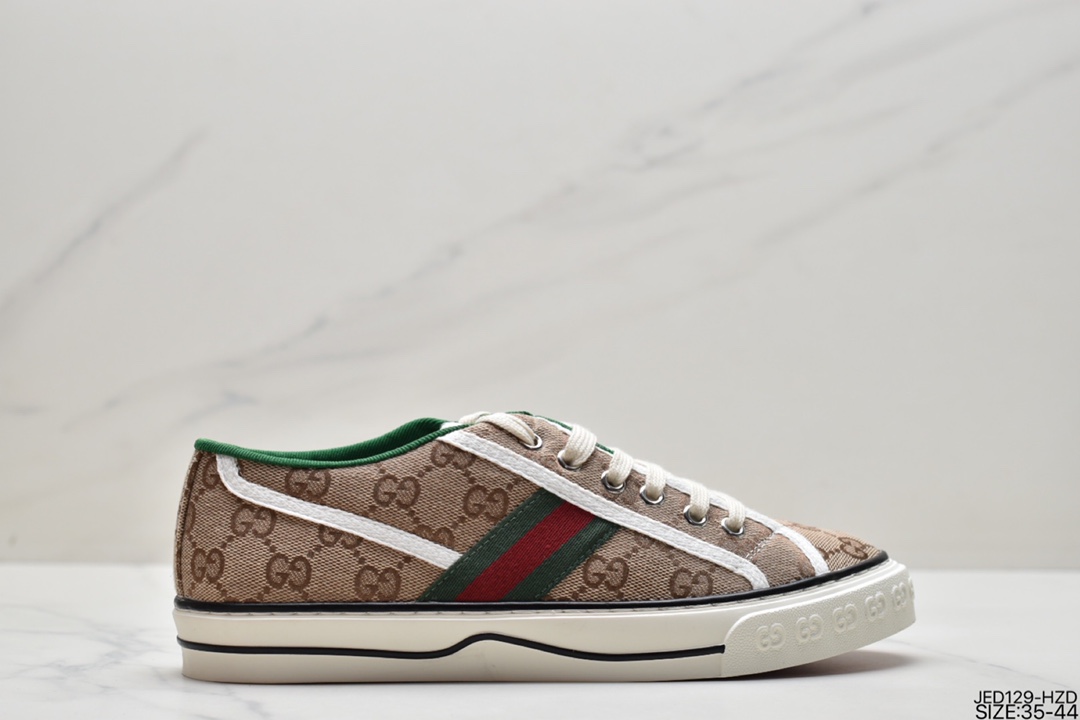 运动板鞋, 板鞋, 古驰, Gucci - GUCCI古驰 Tennis 1977 Print Sneaker帆布印花复古休闲运动板鞋