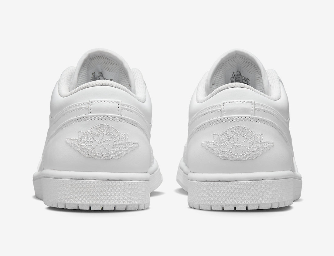 Air Jordan 1 Low Triple White 553558-136 Release Date