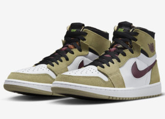Air Jordan 1 Zoom CMFT “Neutral Olive” with Pattern Insoles