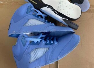 预告外观。Air Jordan 5 “UNC”