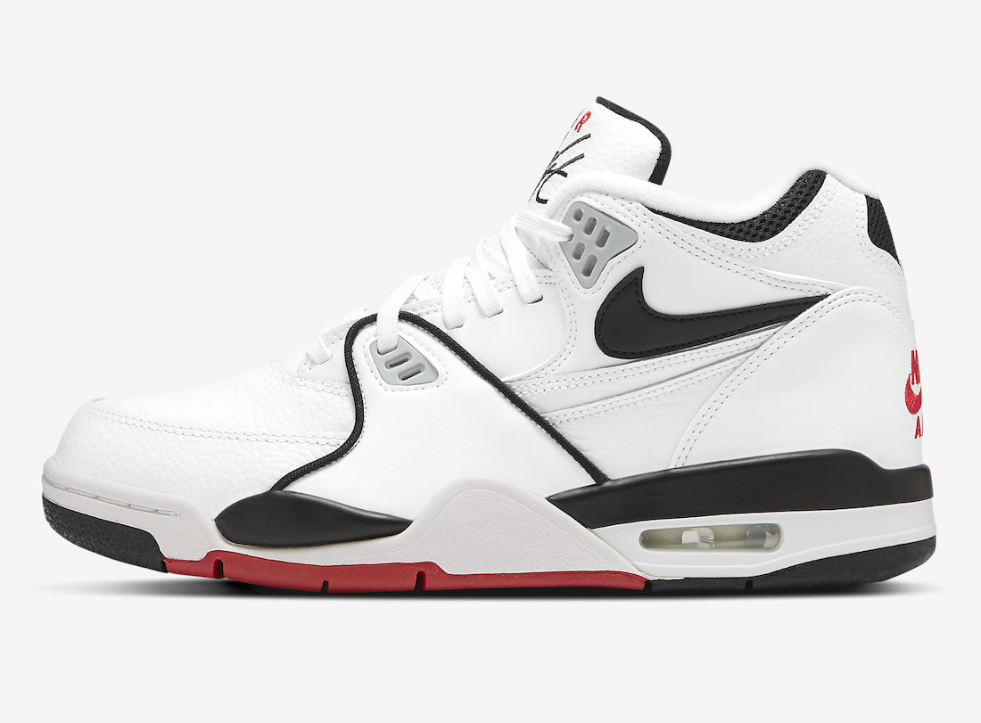 Nike Air Flight 89 White Black Light Smoke Grey University Red DB5918-100 Release Date