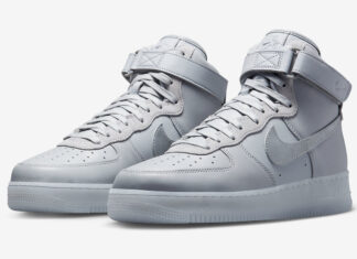 耐克Nike Air Force 1 High，脚下有伏特加标志