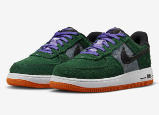 耐克为空军Nike Air Force 1 Low增加了毛茸茸的绿色麂皮配色