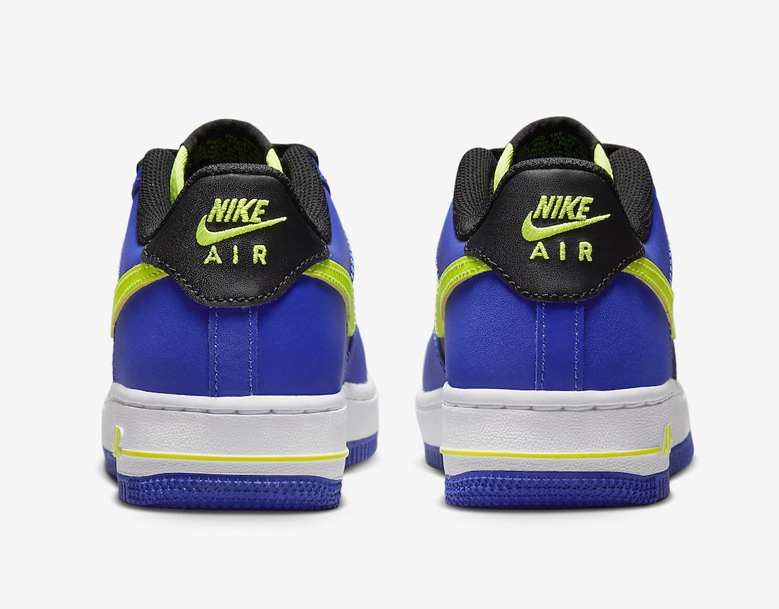 Nike Air Force 1 Low GS Black Blue Volt FD0302-400 Release Date