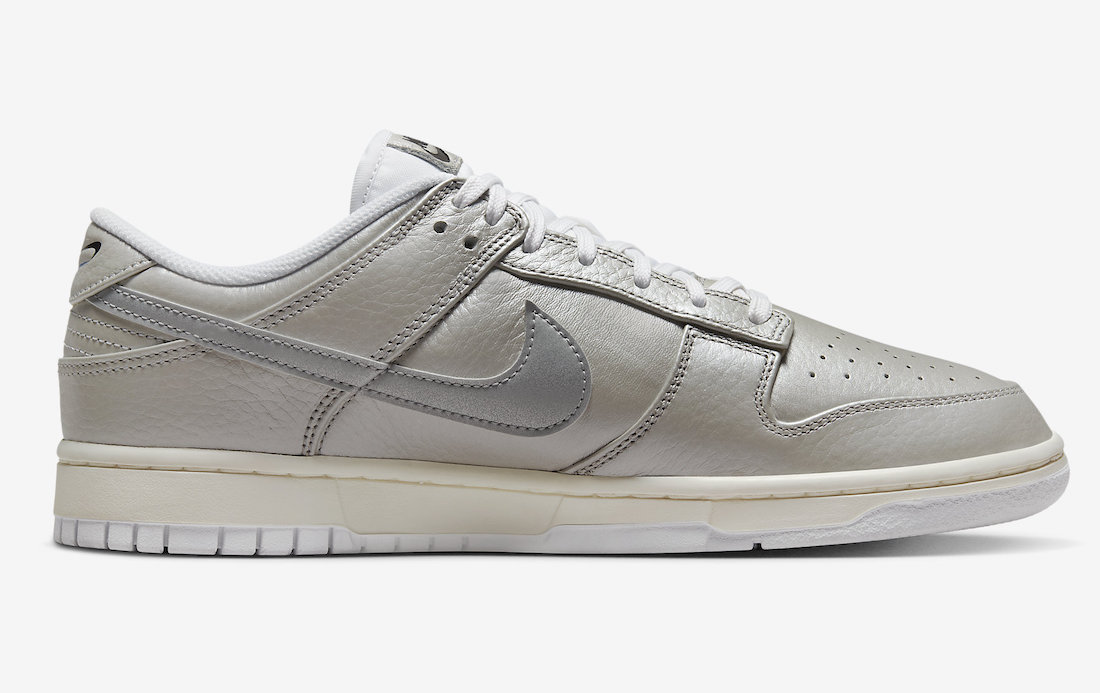 Nike Dunk Low Metallic Silver Sail White DX3197-095 Release Date