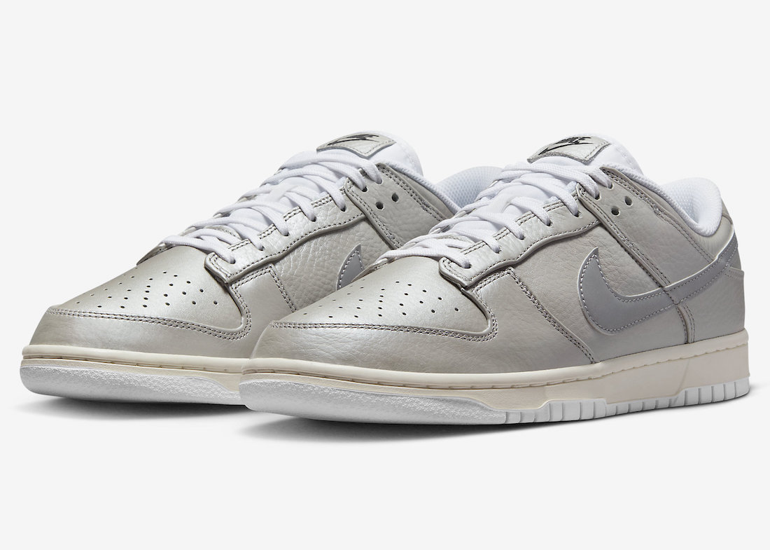 Nike Dunk Low Metallic Silver Sail White DX3197-095 Release Date