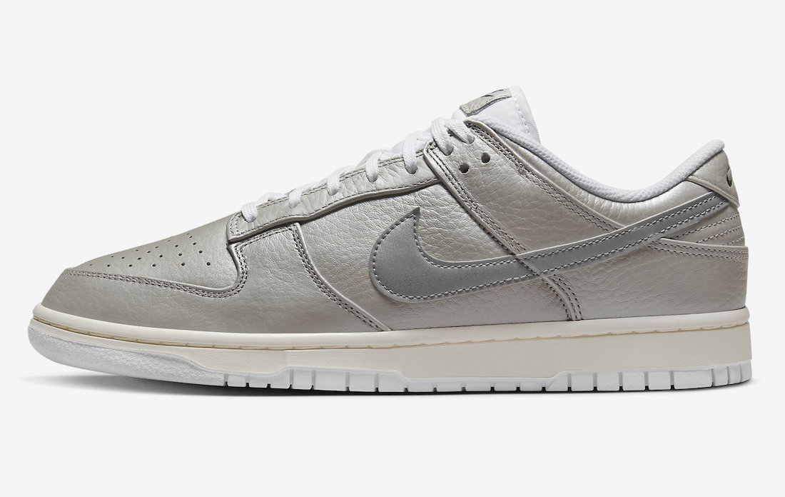 Nike Dunk Low Metallic Silver Sail White DX3197-095 Release Date