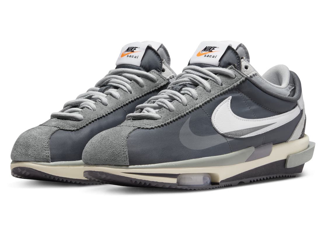 Sacai Nike Cortez Grey DQ0581-001 Release Date