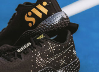 耐克为塞雷娜-威廉姆斯的美国公开赛决赛设计的镶钻鞋
