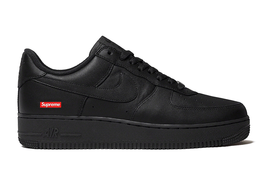 Supreme Nike Air Force 1 Low Black CU9225-001 Release Date